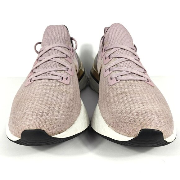 Nike React Infinity Run Flyknit Womens 10 Shoe Plum Fog Metallic Gold CD4372-500 - Picture 3 of 16